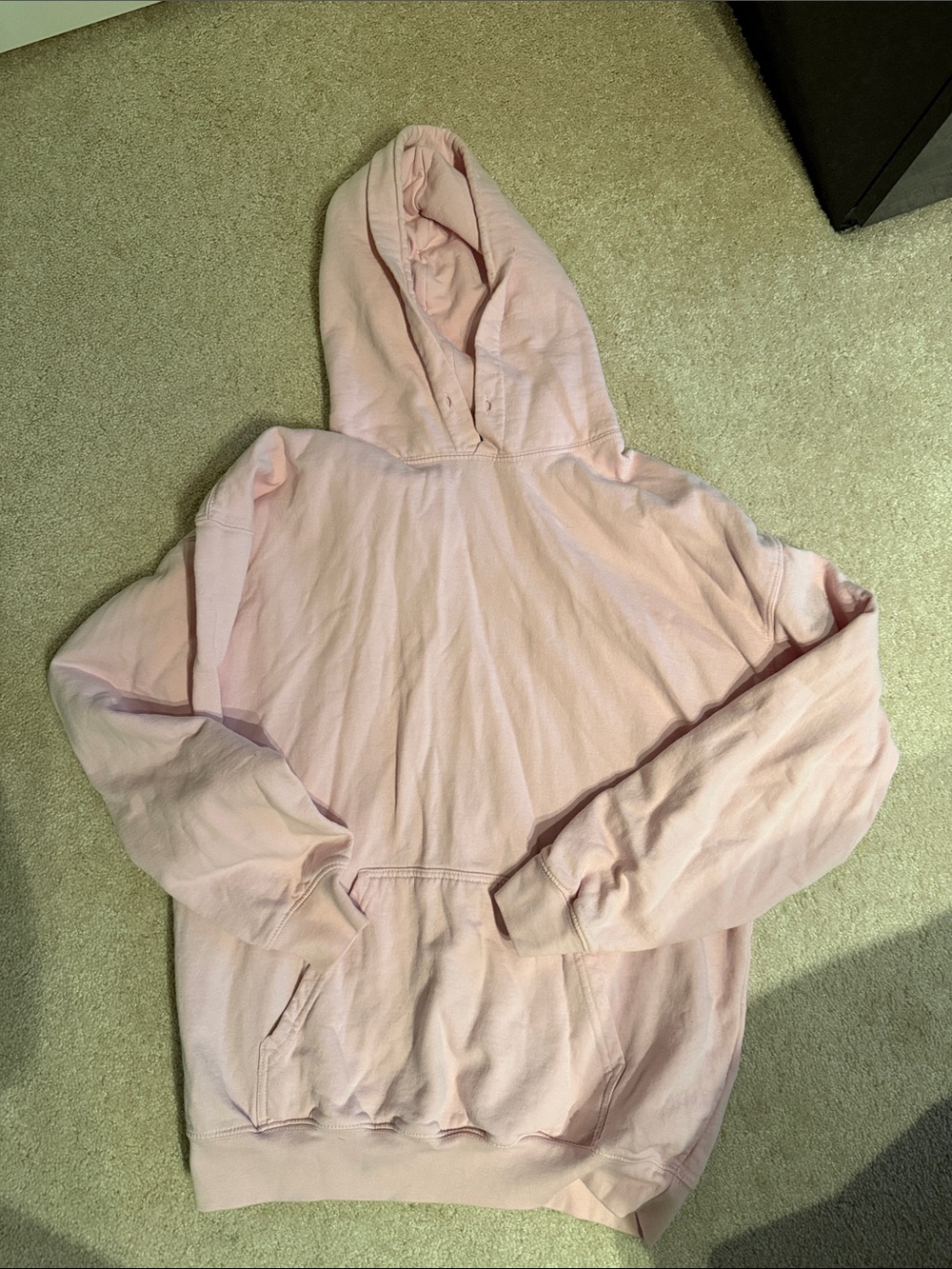 Nasty Gal Light Pink Hooded Pullover Sweatshirt S